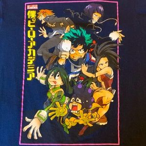 My Hero Academia Anime Blue Cast Graphic T Shirt - Medium [Unisex]
